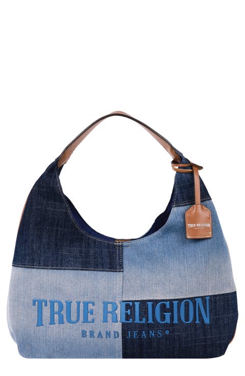 Patchwork Denim Hobo Bag