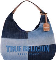 True Religion Patchwork Denim Hobo Bag