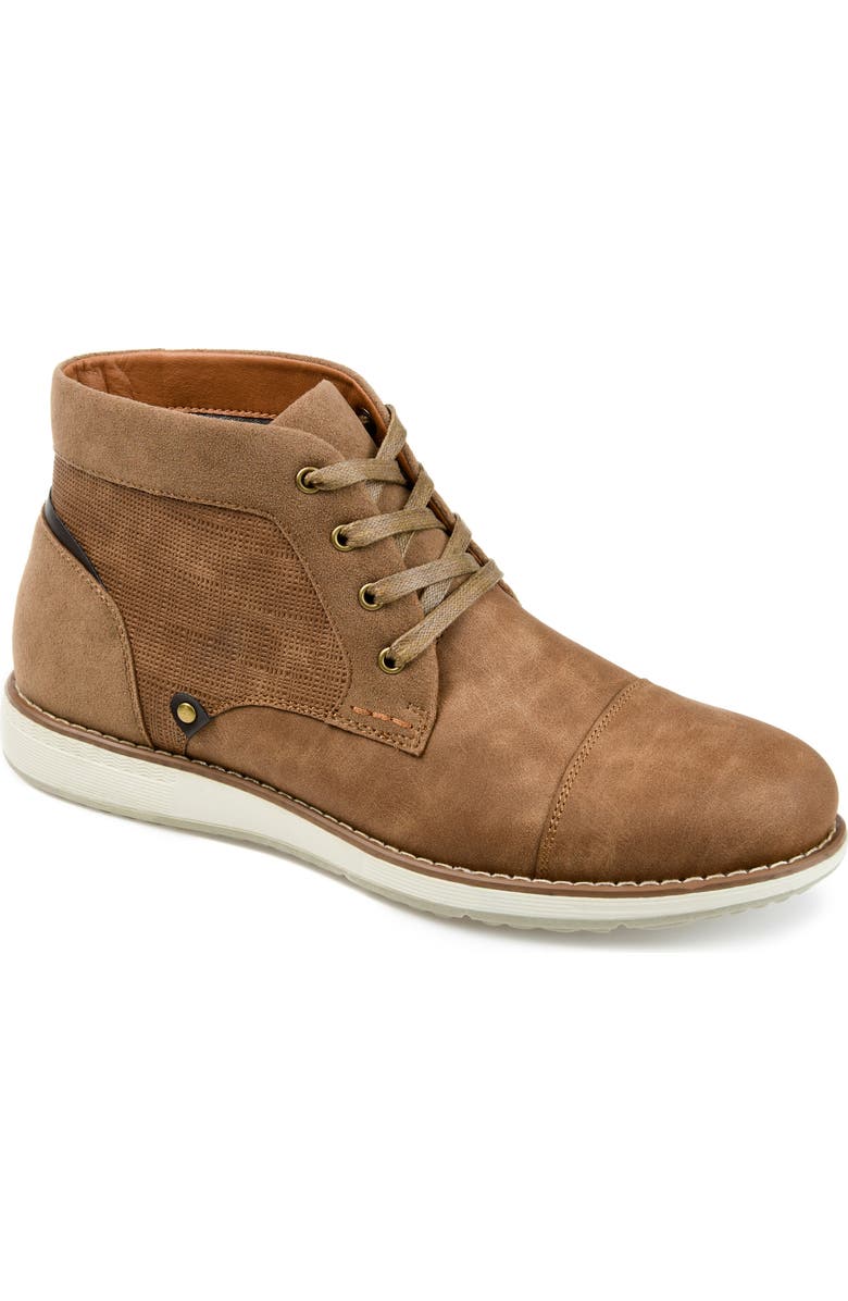 VANCE CO Austin Cap Toe Chukka Boot - Wide Width, Main, color, Tan
