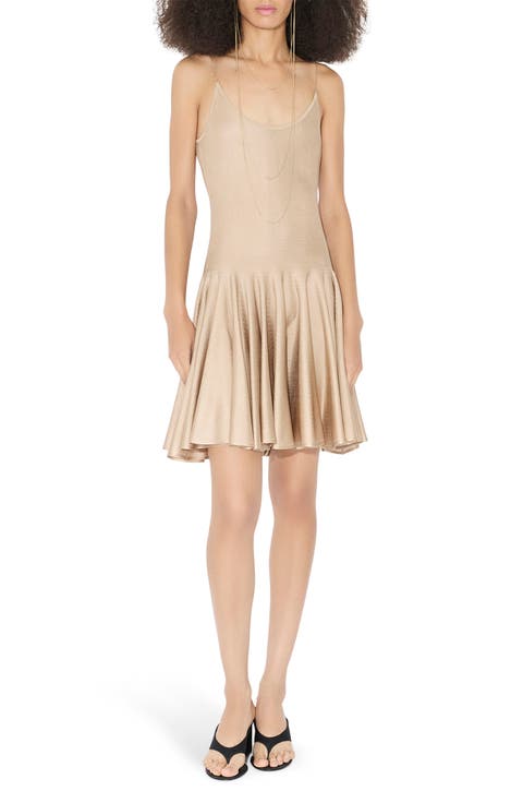 Knit Slip Flared Dress