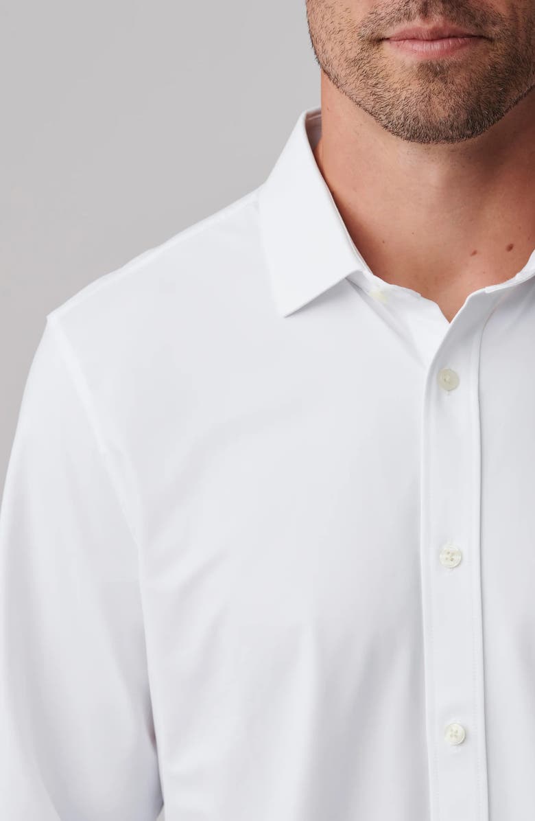 Rhone Commuter Slim Fit Performance Button-Up Shirt, Alternate, color, Business White