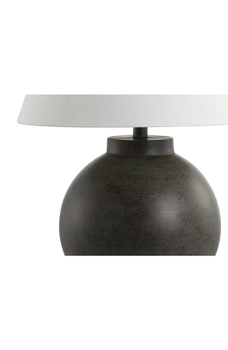 JONATHAN Y Sophie 26" Resin LED Table Lamp, Dark Gray, Alternate, color, Dark Gray