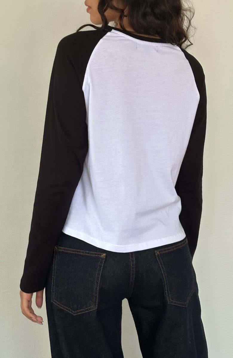 Motel Kyiato Black Cherry Cotton Graphic T-Shirt, Alternate, color, White And Black Cher