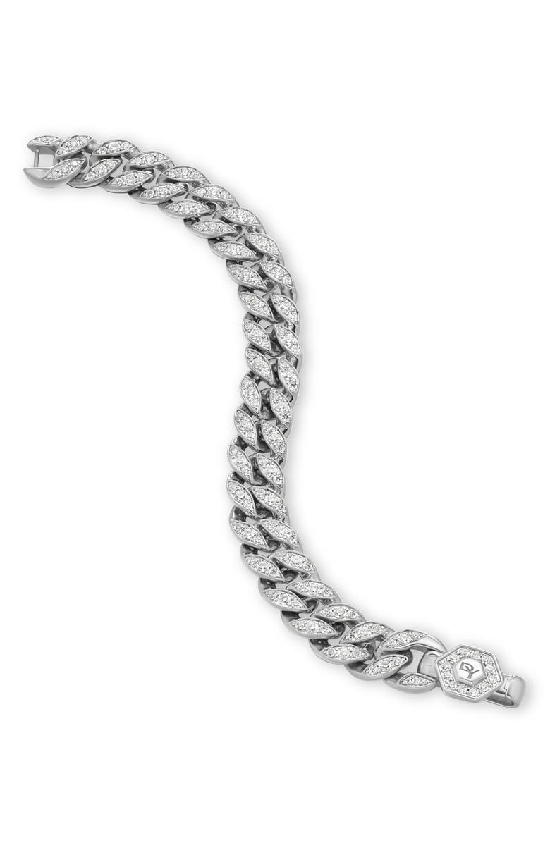 David Yurman Curb Chain Bracelet in Sterling Silver with Diamonds, Alternate, color, Sterling Silver/ Diamond