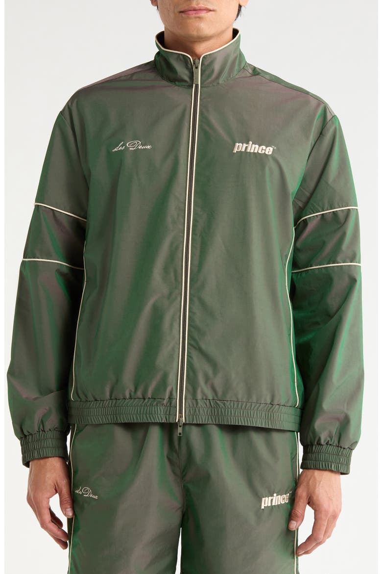 x Prince Shiny Track Jacket, Alternate, color, PINENEEDLE GREEN