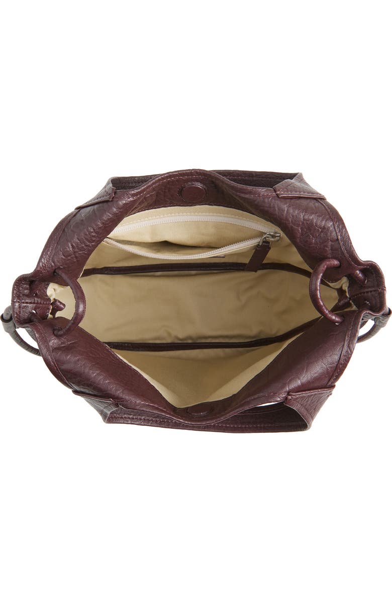 Marni Small Trunkaroo Leather Tote, Alternate, color, Cherry