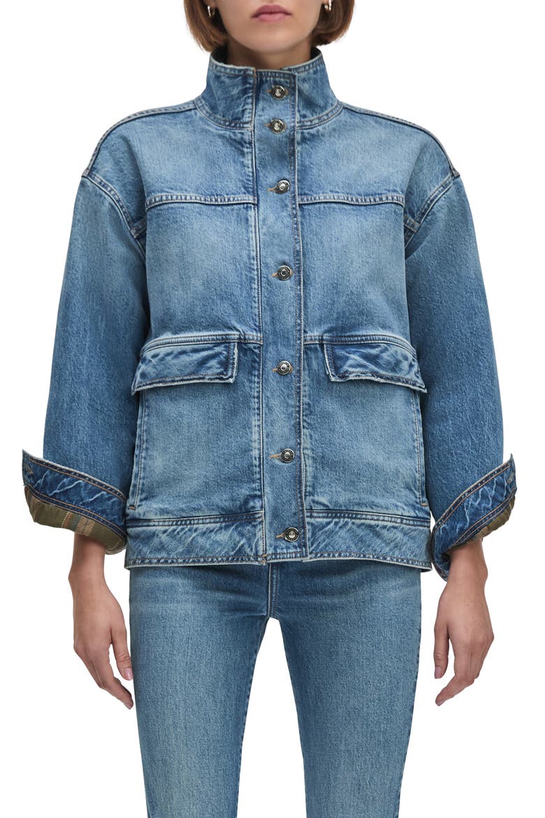 The Margot Denim Jacket, Main, color, BEACON