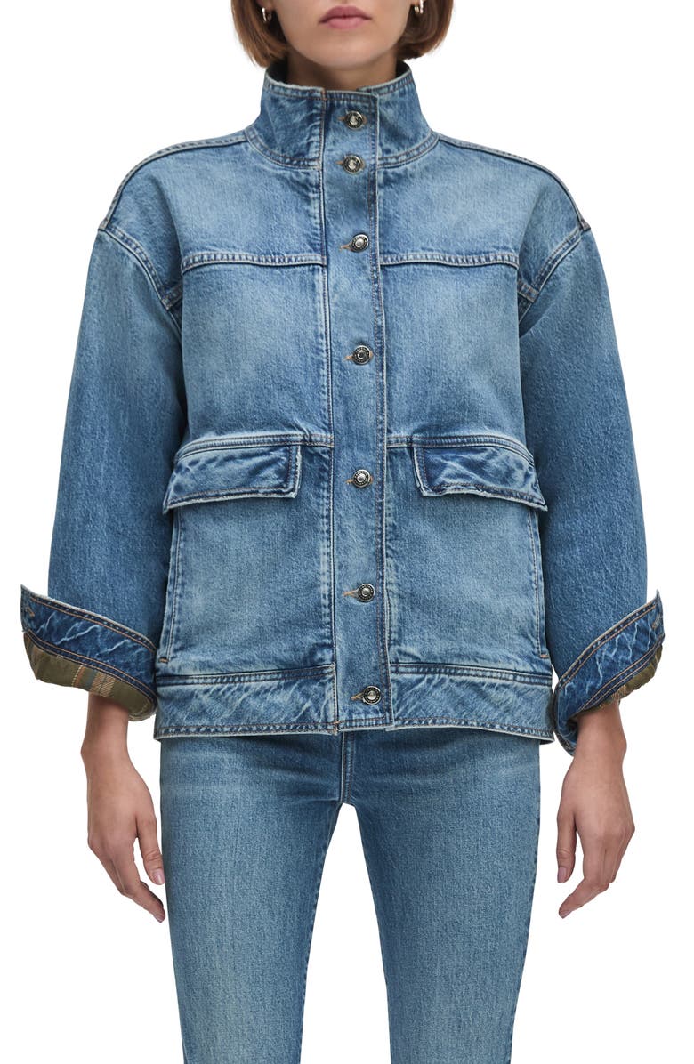Favorite Daughter The Margot Denim Jacket, Main, color, Beacon