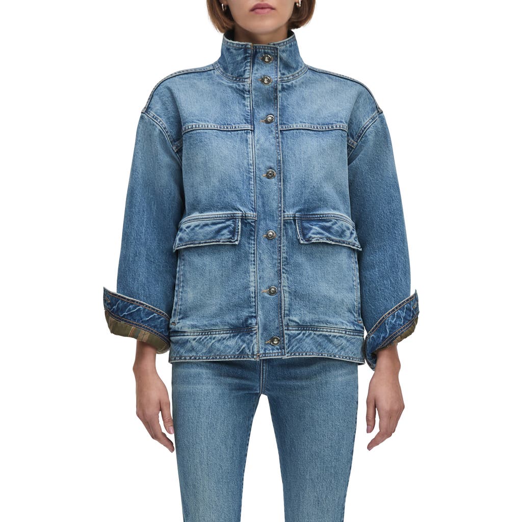 Favorite Daughter The Margot Denim Jacket In Blue