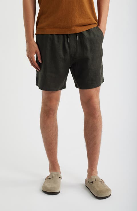 1454 Gregor Linen Drawstring Shorts
