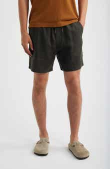 1454 Gregor Linen Drawstring Shorts