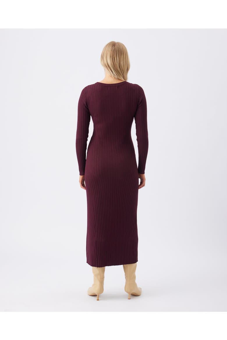 Eden Knit Nursing Dress, Alternate, color, Maroon
