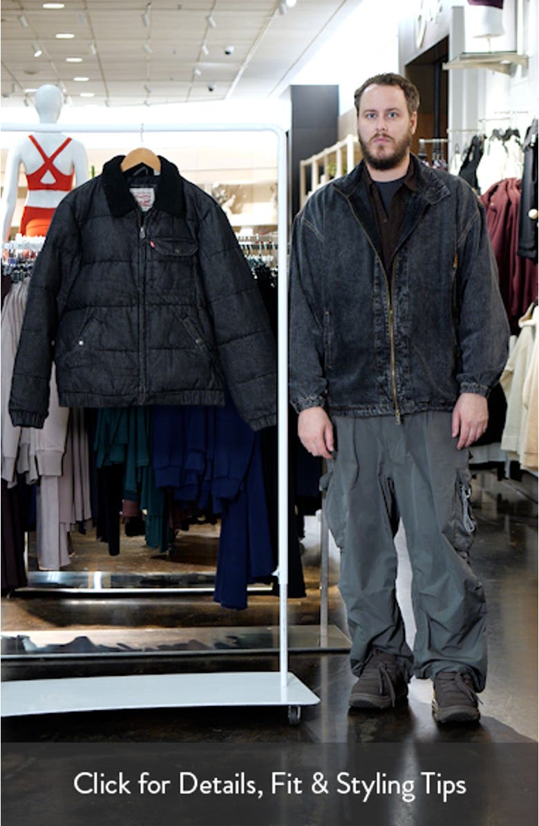 Quilted Denim Jacket with Fleece Collar, sales video thumbnail