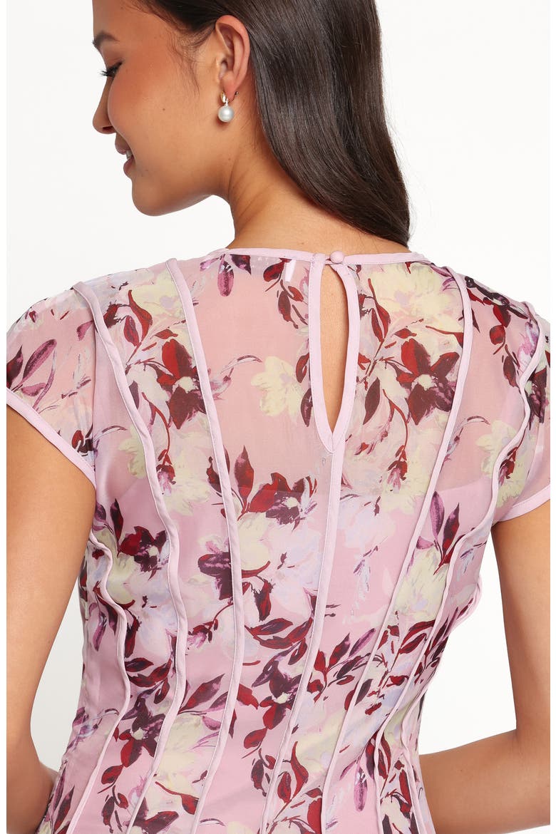 Livio Floral Maxi Dress, Alternate, color, LILAC FLORAL
