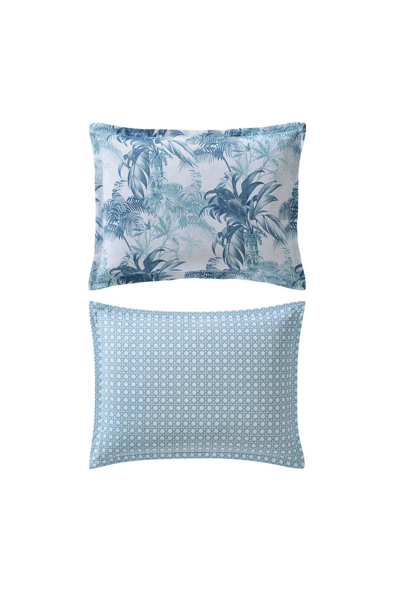 Legacy Palms Comforter & Pillow Shams Set, Alternate, color, BLUE