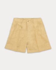 Fortela NY Pleated Linen Bermuda Shorts