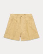 Fortela NY Pleated Linen Bermuda Shorts