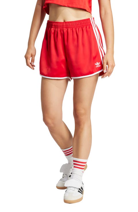 ☆NERDY☆ Women's Glossy Track Shorts Red Running Shorts with DryMove™ - Red - Ladies | H&M CA