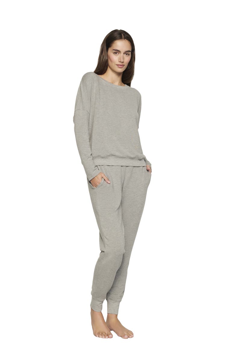 Softest Sweats Lounge Pullover, Main, color, DARK HEATHER GREY