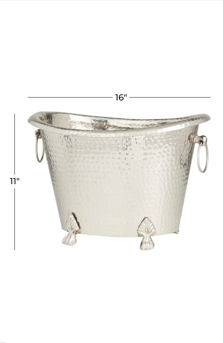 Novogratz Silvertone Aluminum Traditional Ice Bucket, Alternate, color,