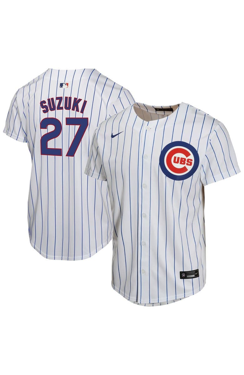 Nike Youth Nike Seiya Suzuki White Chicago Cubs Home Game Jersey, Main, color, White