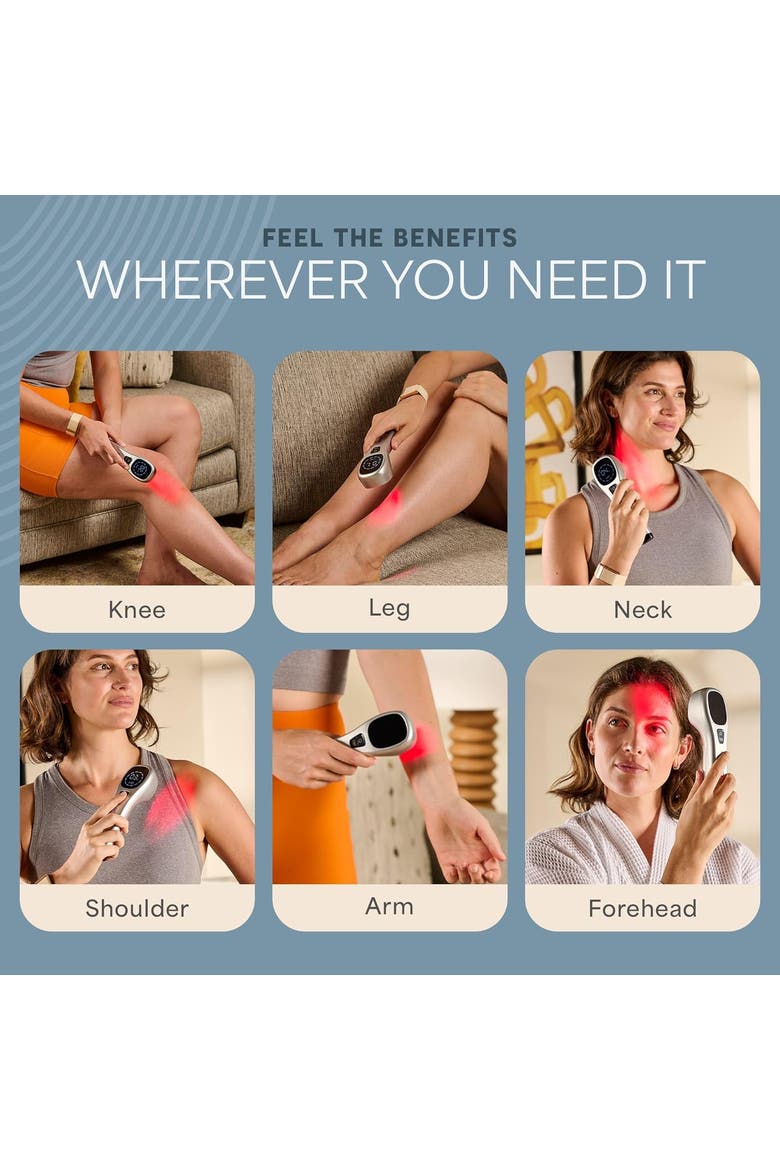Biolux Red Light Therapy Device Near Infrared Light Wand, Alternate, color, Siver