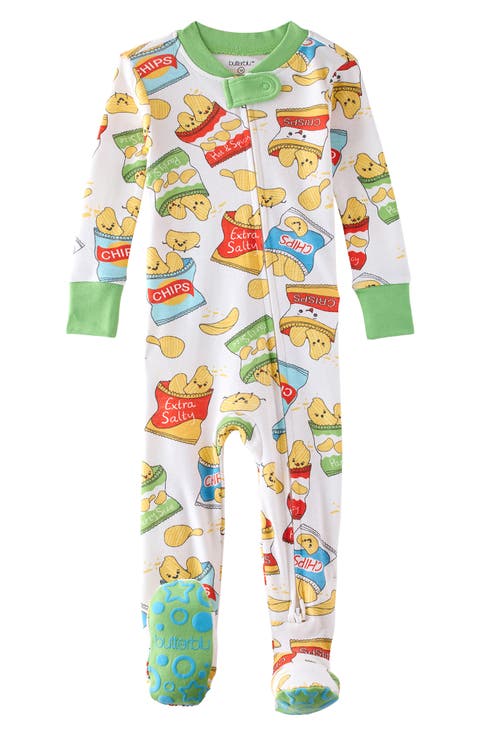 Cruz One-Piece Organic Cotton Footie Pajamas (Baby)