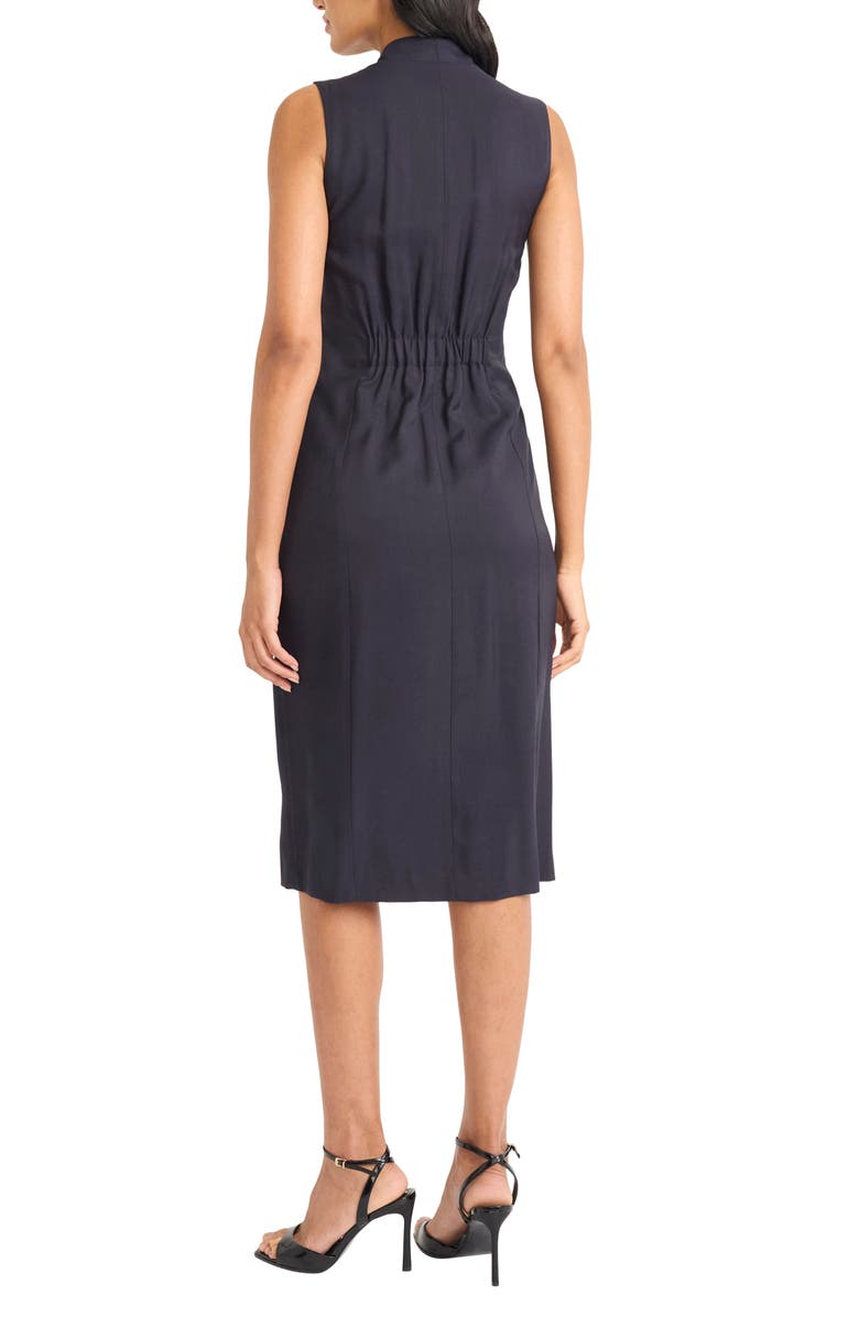 Maggy London Sleeveless Blazer Dress, Alternate, color, Navy