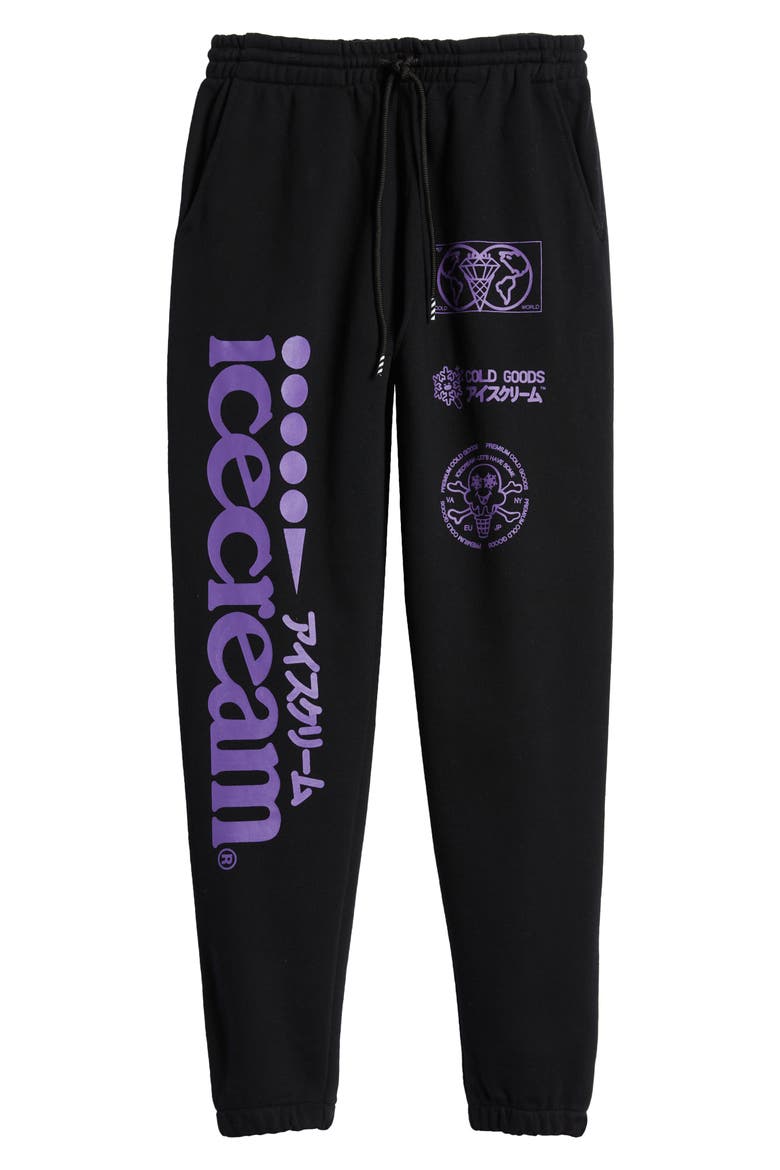 Men's I Scream Sweatpants, Alternate, color, BLACK