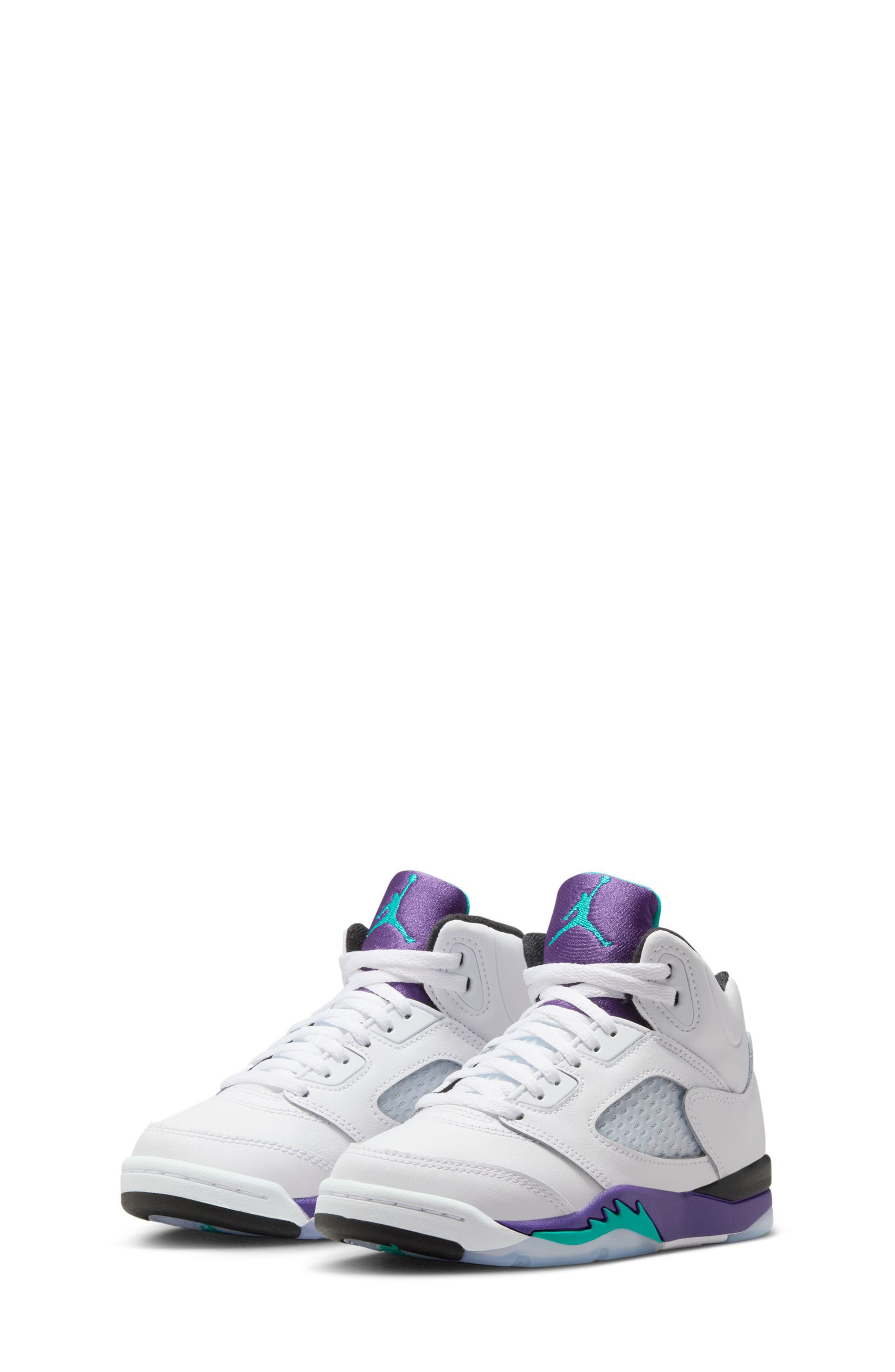 Nike Kids
 Air Jordan 5 Retro OG High Top Sneaker, Main, color, 