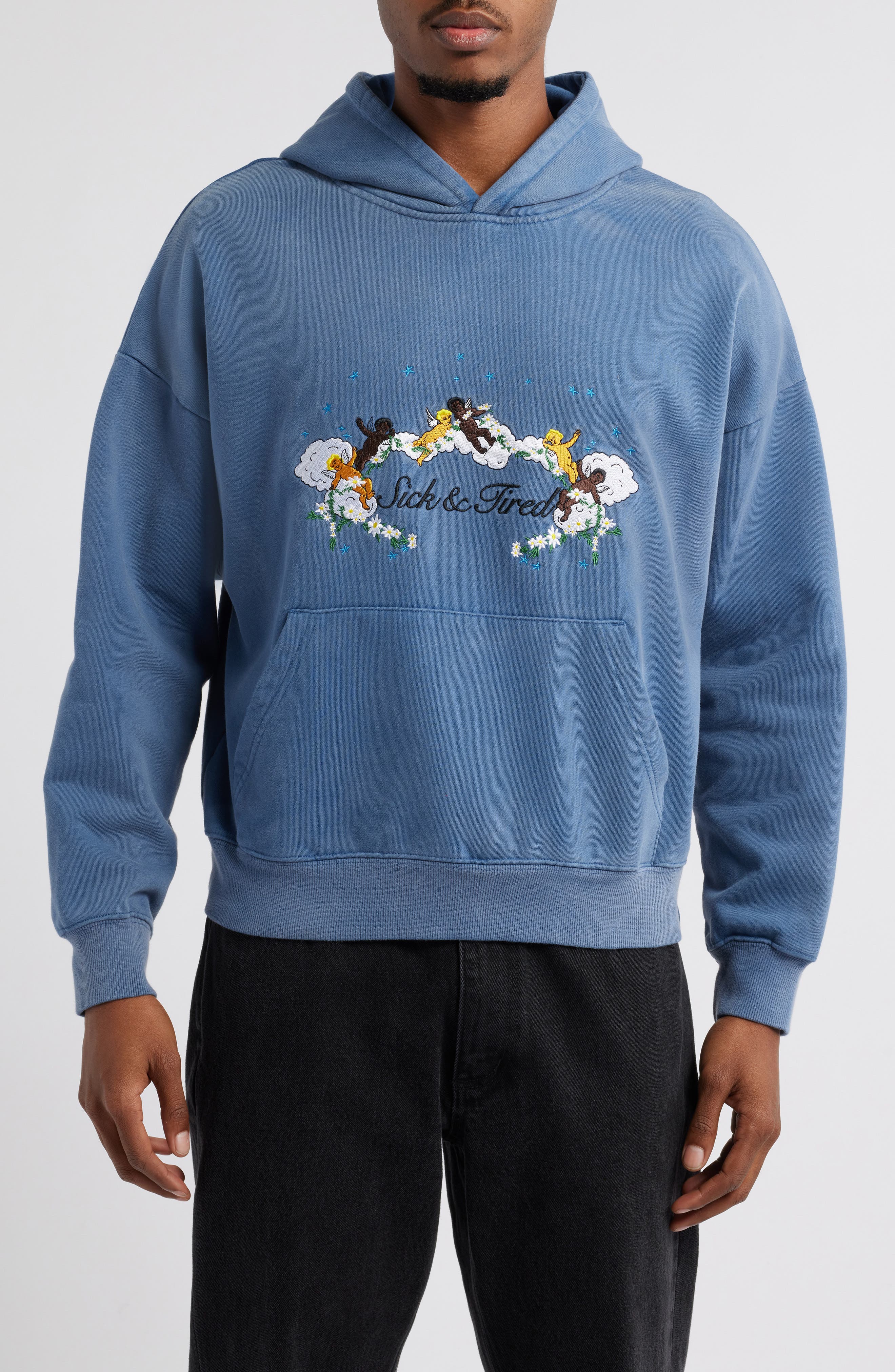JUNGLES Sick & Tired Embroidered Graphic Hoodie (Men) | Nordstromrack