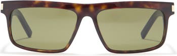 Saint Laurent 57MM Rectangle Sunglasses Saint Laurent 57mm Rectangle Sunglasses | Nordstromrack main image 2