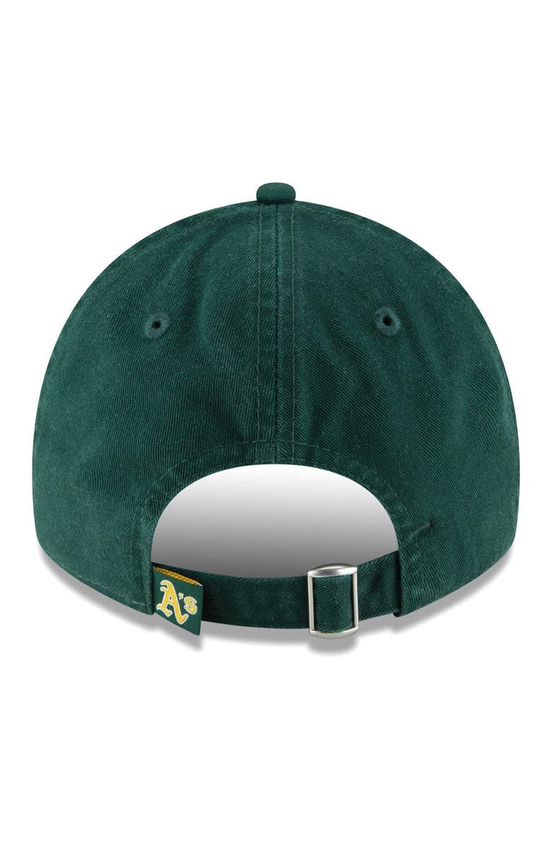 New Era Women's New Era Green Oakland Athletics Team Logo Core Classic 9TWENTY Adjustable Hat, Alternate, color, 