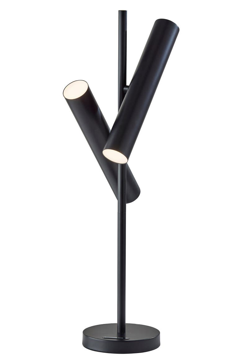 Greer LED Table Lamp, Main, color, BLACK