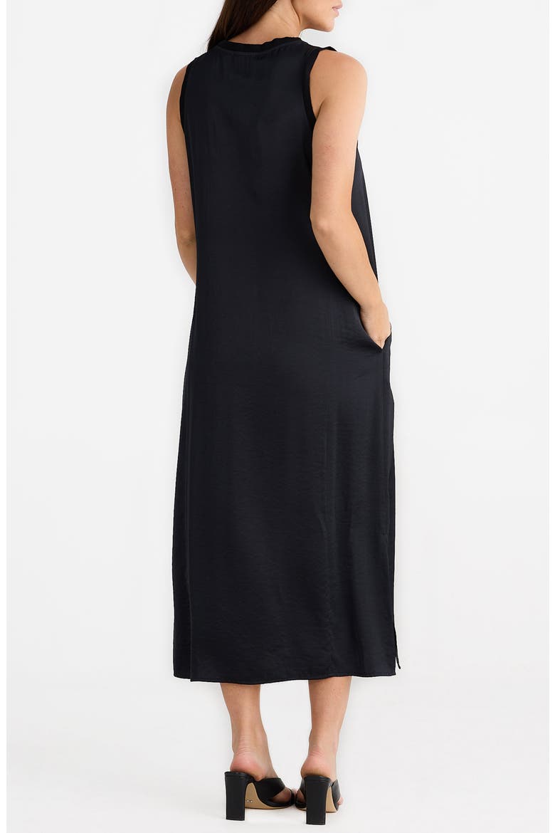 Celine Sleeveless Shift Dress, Alternate, color, BLACK