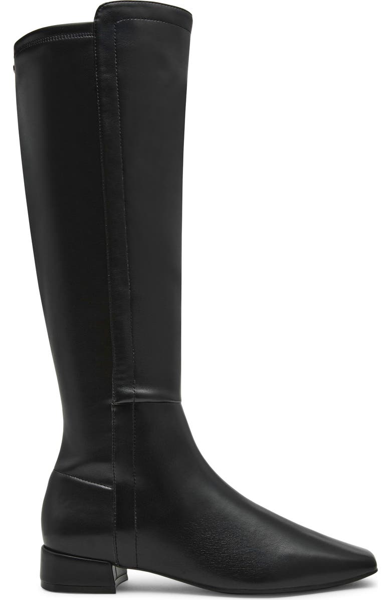 Anne Klein Rosina Knee High Boot, Alternate, color, Black Smooth