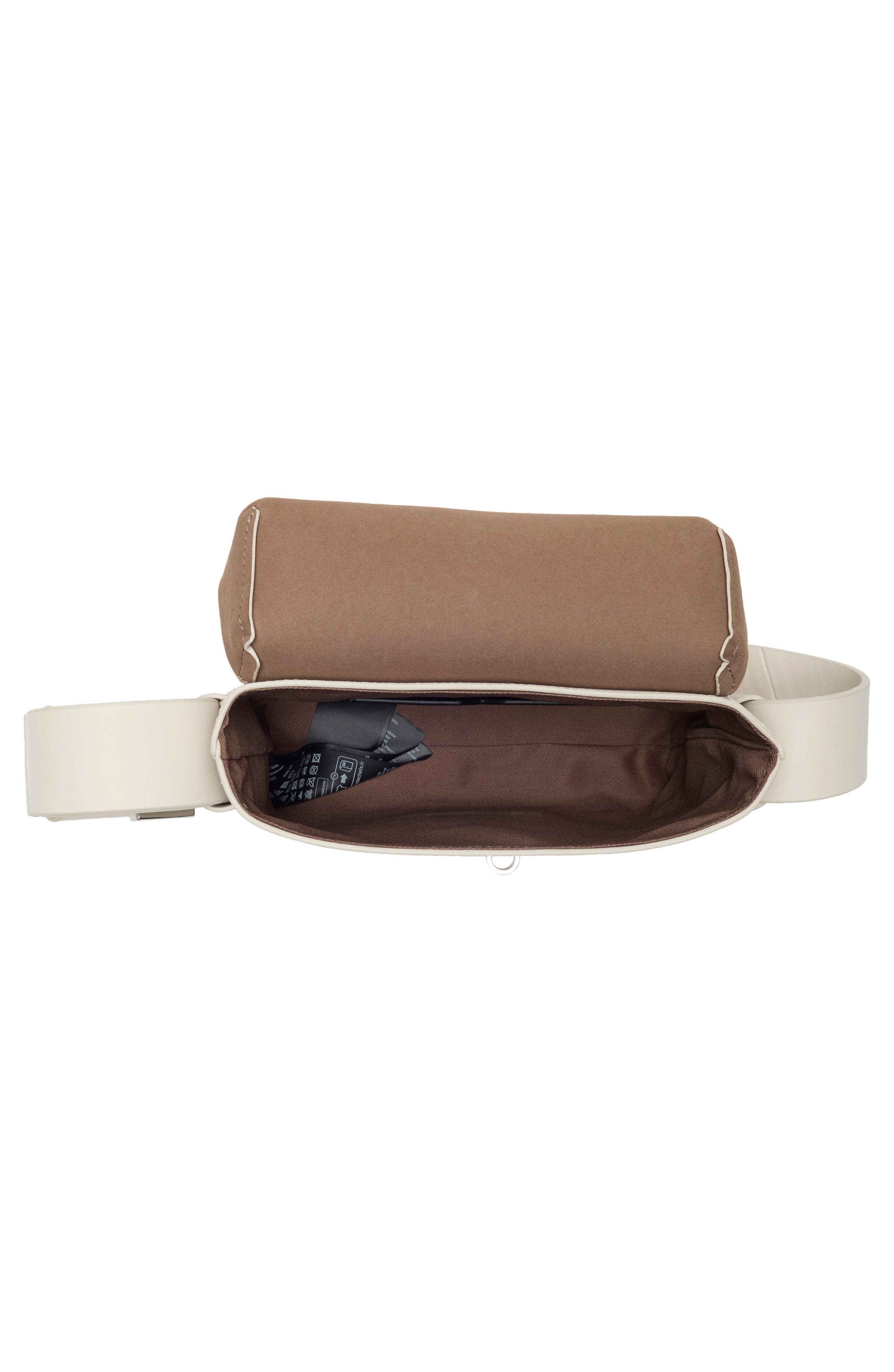 Frankie Leather Crossbody Bag, Alternate, color, PAMPAS WHITE