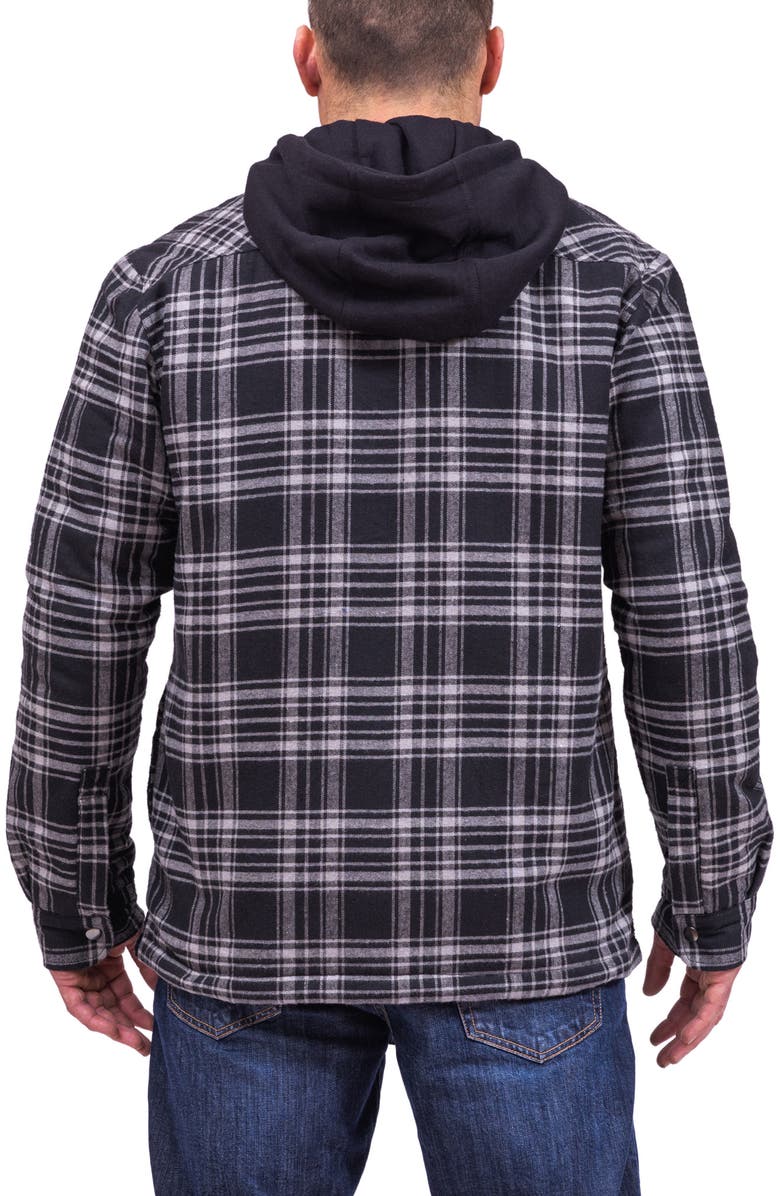 Cloudveil Mountainworks Faux Shearling Lined Flannel Shirt Jacket, Alternate, color, 