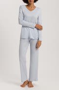Hanro Long Sleeve Cotton Jersey Pajamas