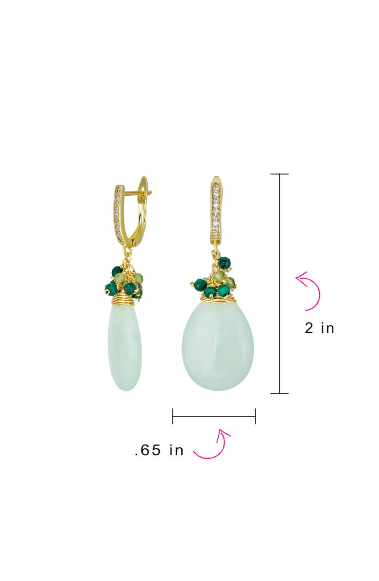 BLING JEWELRY Beaded Teardrop Earrings, Alternate, color,