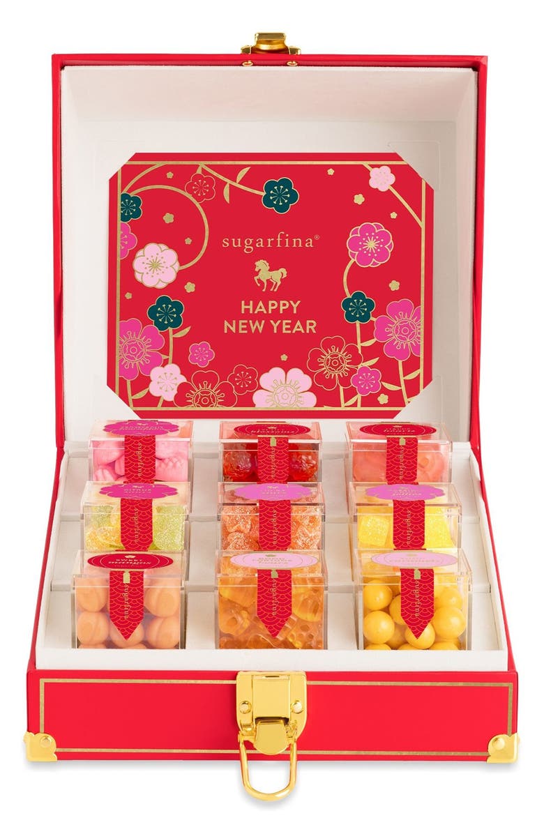 sugarfina Lunar New Year 2026 9-Piece Candy Cube Mini Trunk, Main, color, 