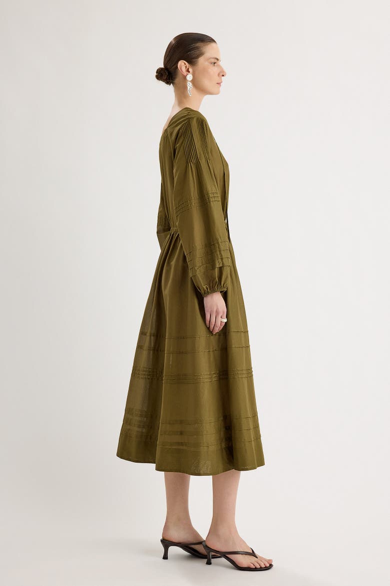 Leonora Dress, Alternate, color, Olive