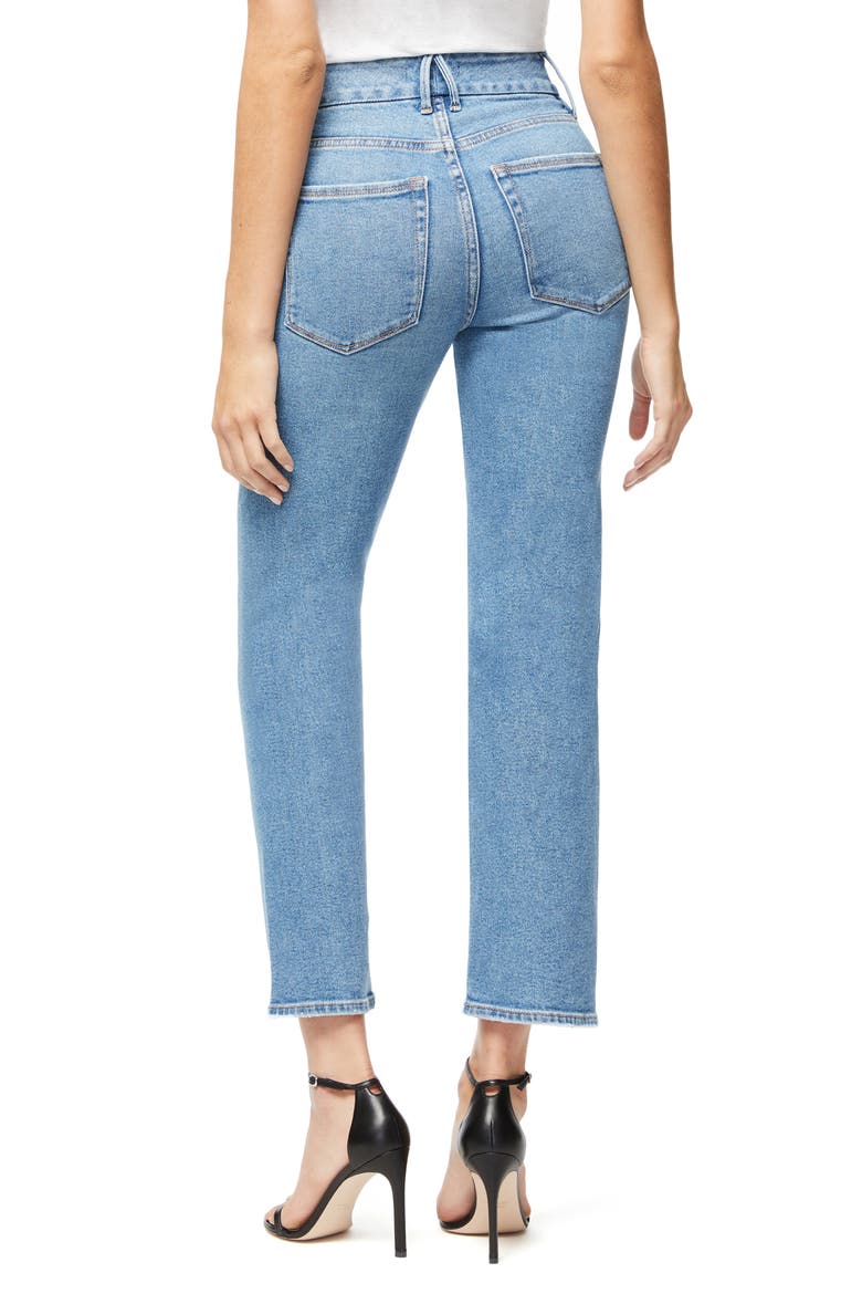 Good Straight Twisted Seam Jeans, Alternate, color, BLUE310
