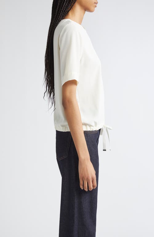 Herno Drawstring Hem T-shirt In White