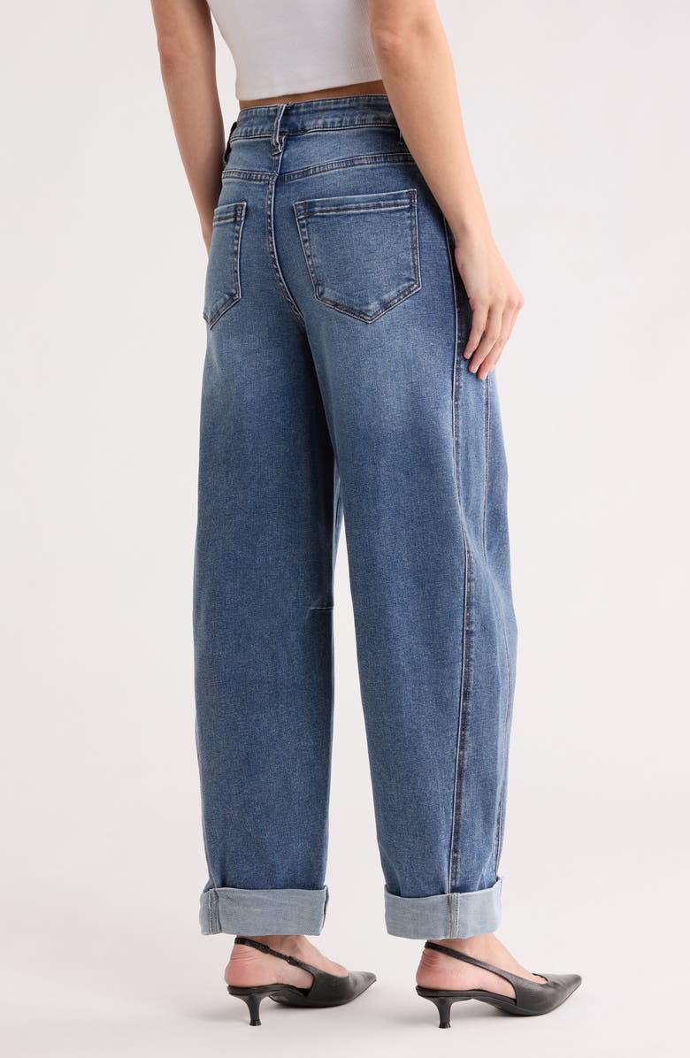 INTERNATIONAL DESIGNER Barni Stretch Barrel Leg Jeans, Alternate, color, Didi Dark Wash