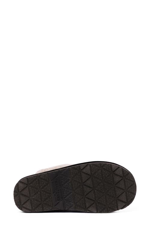 Minnetonka Bow Faux Fur Scuff Slipper In Multi