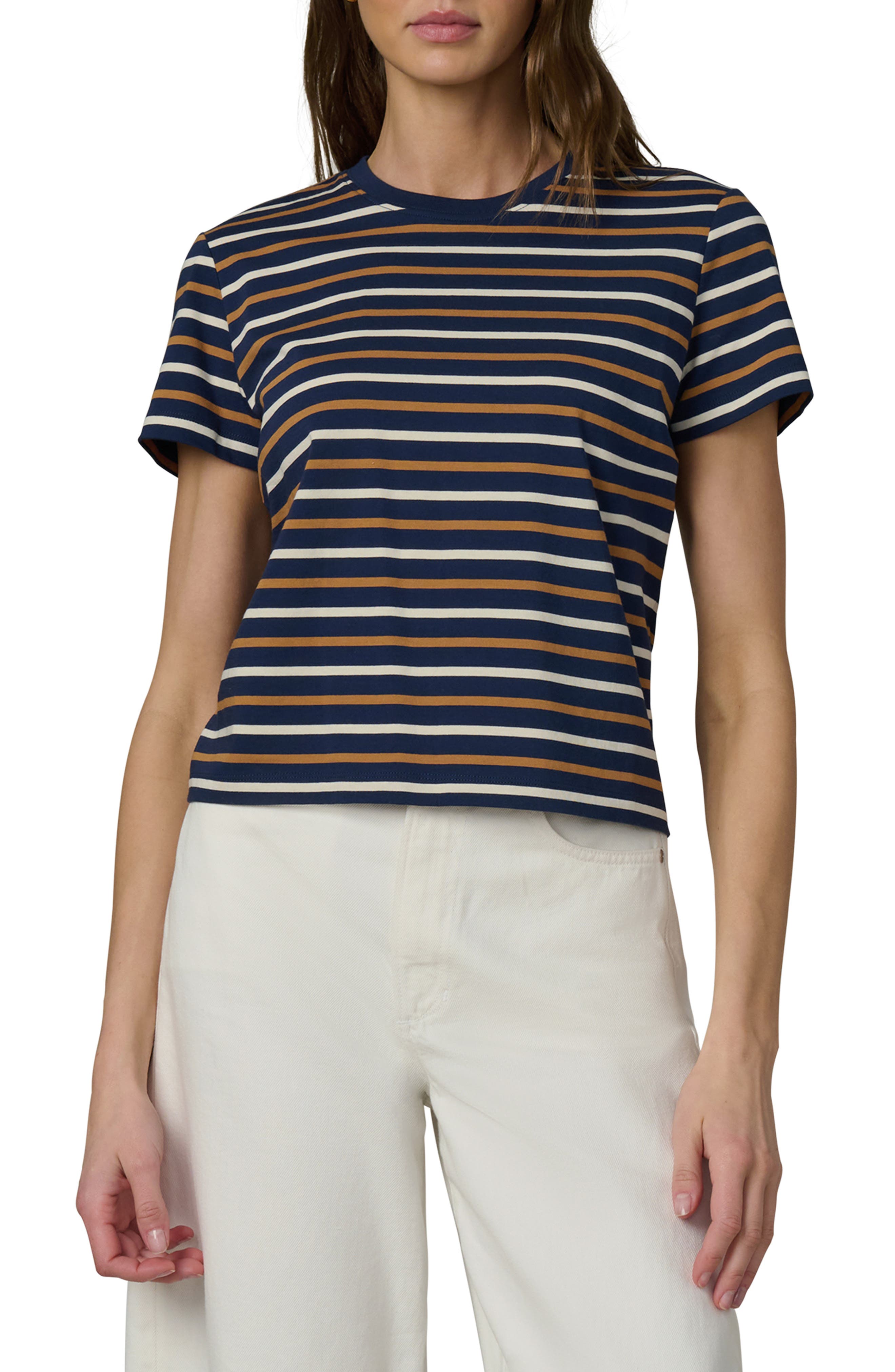 NAVY/ HONEY STRIPE