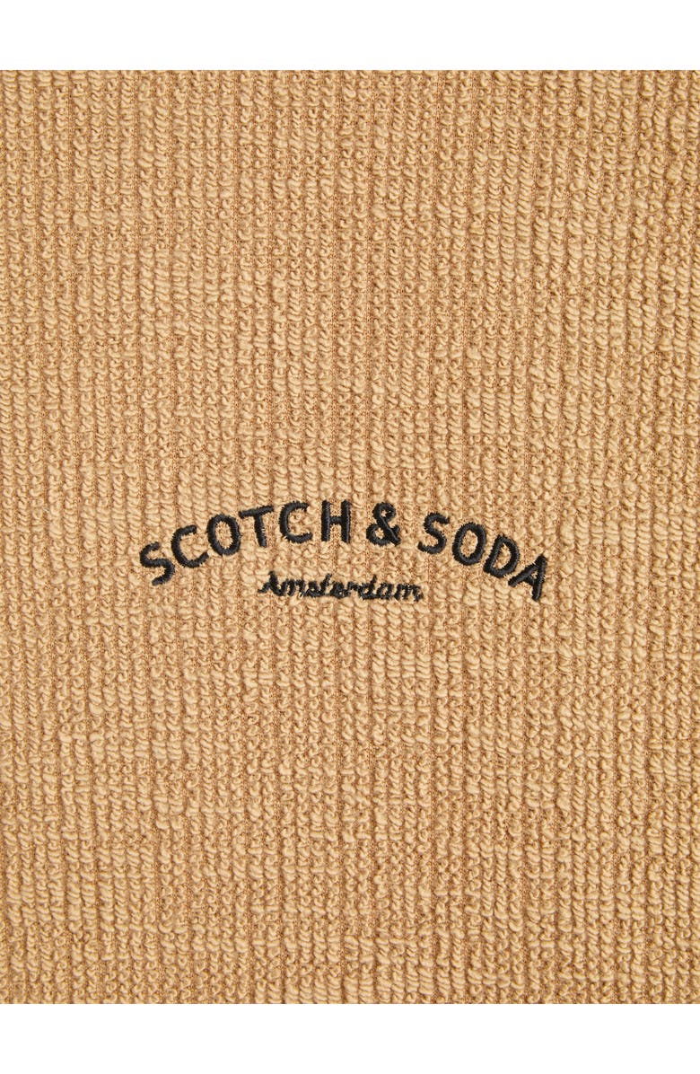 Scotch & Soda Textured Slub Knit T-Shirt, Alternate, color, Tannin