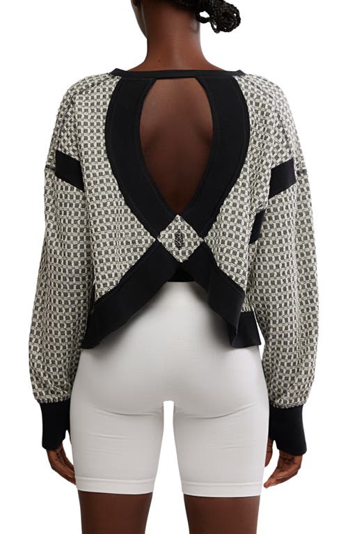 Free People My Time Layer Textured Reversible Sweater In Gray