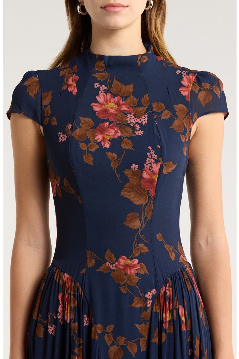 Maven Floral Print Maxi Dress, Alternate, color, LYRIC